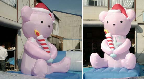 エアロフィギュア:ピンクのクマ
